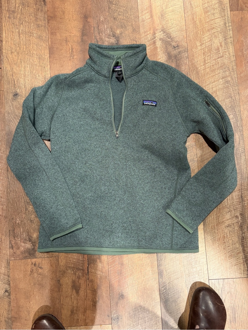 Patagonia Women’s Green Quarter‑Zip Fleece Pullover